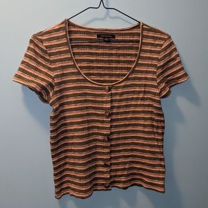 American Eagle Striped Retro T-Shirt
